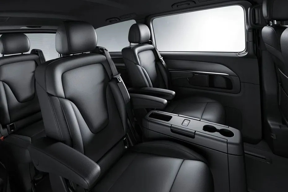 6 Passenger seat configuration, rear tray tables with illuminated trim, Nappa leather, and ventilated/climatised seating.